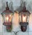 Artistically made Vintage hand crafted solid brass and copper lantern with one 60/watt light , seeded acrylic glass like...