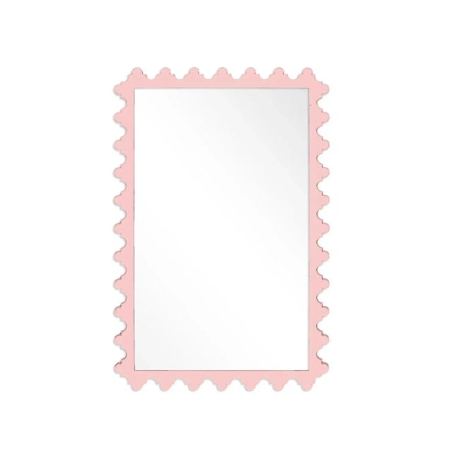 Contemporary Fleur Home Garden District Magazine Rectangle Mirror in Authentic Pink, 35.5x47 For Sale - Image 3 of 3