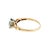 A 1940's refined engagement ring crafted in 14k two-tone gold. The ring showcases a 0.57 carat Old European cut diamond,...
