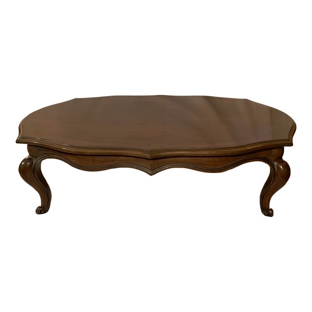 1950s Vintage Oval Coffee Table Chairish