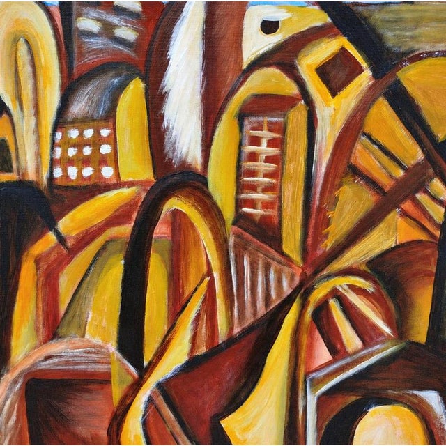 Ina, Chaos, Abstract Composition, 1990s, Canvas For Sale - Image 6 of 9