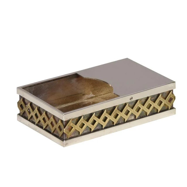 Silver Mid-Century Italian Decorative Silver Plate Box by Benaglia for Cleto Munari, 1970s For Sale - Image 8 of 13