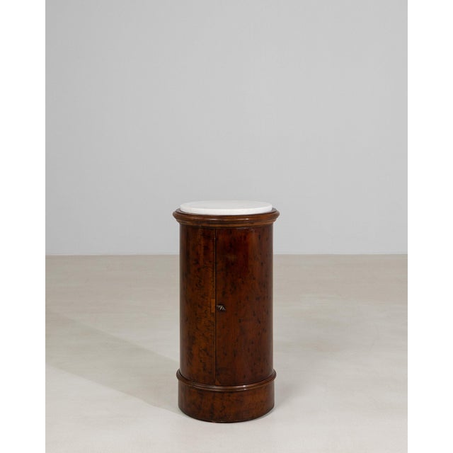 19th Century 19th Century France Empire Brown Wood Pedestal For Sale - Image 5 of 10