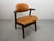 Brown Mid-Century Cognac Leatherette Cowhorn Dining Chair by Tijsseling for Hulmefa, Netherlands, 1970s For Sale - Image 8 of 12