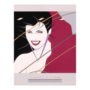 1980s Rare Patrick Nagel "Rio Girl" Poster by Mirage Edition Inc. Santa Monica