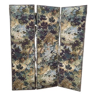 Vintage French Three-Panel Screen, 1950s For Sale