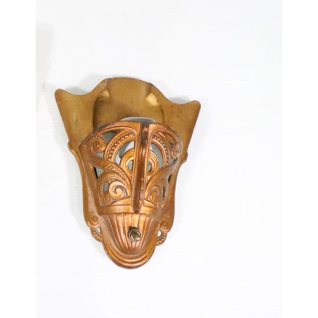 1930's Art Deco Lightolier Stylux Slip Shade Wall Sconce For Sale - Image 9 of 15