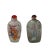 2 X Chinese Glass Snuff Bottle Oriental Scenery People Graphic For Sale - Image 4 of 5