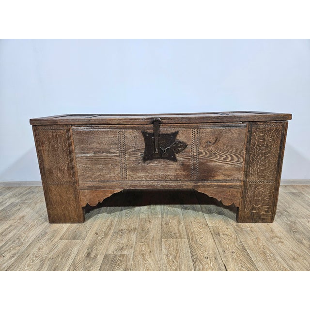 Gothic Chest, 15th Century For Sale - Image 12 of 18