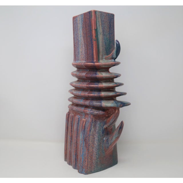 Mid 20th Century Vintage Mid Century Horned Vase For Sale - Image 5 of 5