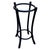Traditional 1900s Vienna Secession Black Lacquer Bent Oak Cloud Umbrella Stand by Gebrüder Thonet For Sale - Image 3 of 8