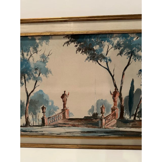 Modern Painting on Canvas of Formal Garden by John Hulse For Sale - Image 3 of 10