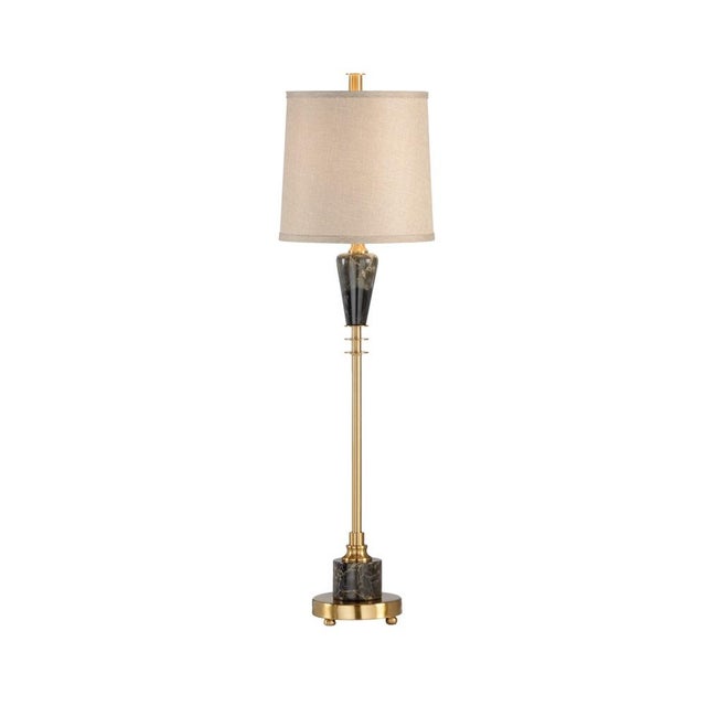 Contemporary Wildwood Cosmic Brass Table Lamp For Sale - Image 3 of 3