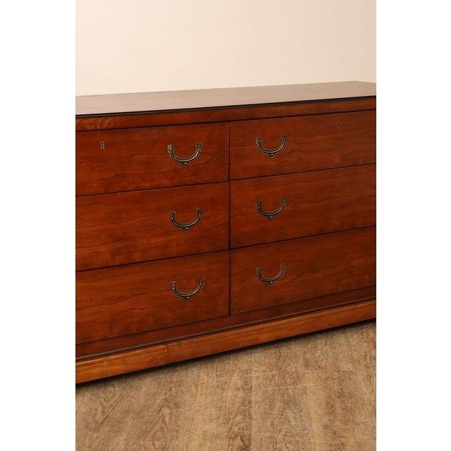 National Mt. Airy Campaign Style Dresser For Sale - Image 10 of 18