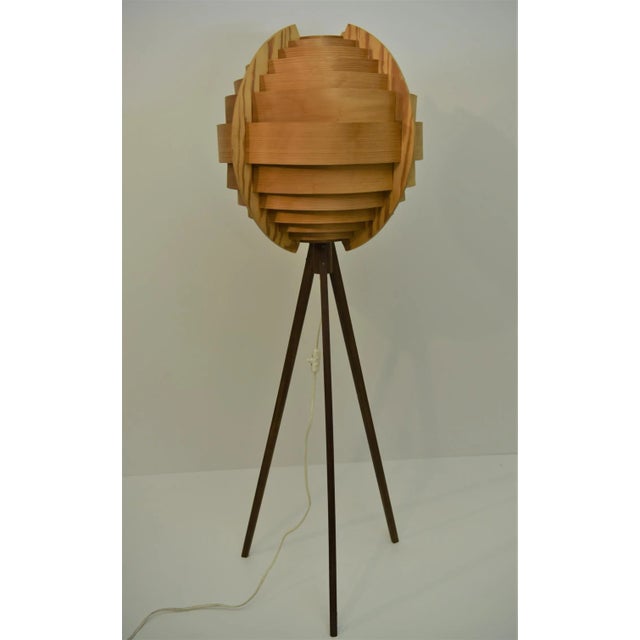 Wood Swedish Pine and Mahogany Floor Lamp by Hans-Agne Jakobsson, 1960s For Sale - Image 7 of 11