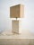 Textile Travertine Table Lamp with Rectangular Lampshade, 1970s For Sale - Image 7 of 10