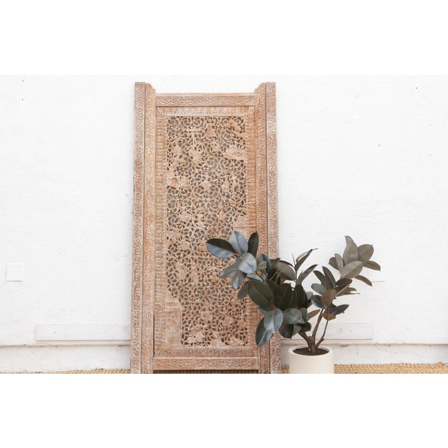 Mandalay Screen Antique Double Sided Pierced Carving Panel For Sale - Image 14 of 14