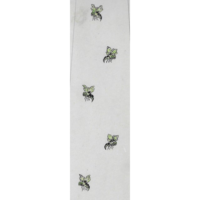 1940s watercolor on cardstock design for a man's necktie. By an unknown fashion designer. Unsigned.