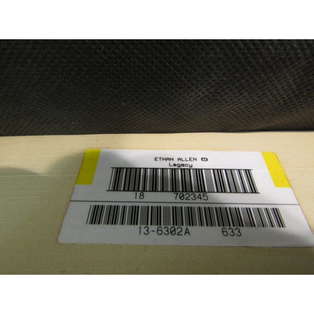 Ethan Allen Legacy Collection Pair of Cream Colored Arm Chairs For Sale - Image 9 of 11