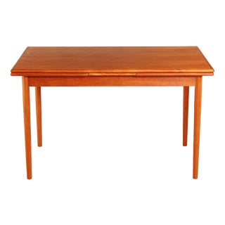 Mid-Century Danish Extending Dining Table in Teak, 1970s For Sale