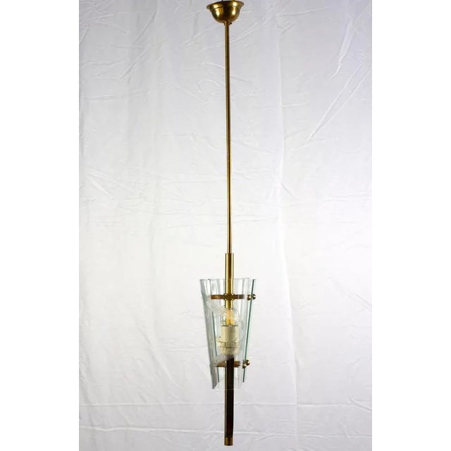 Art Deco Pendant with Murano Glass by Pietro Chiesa, 1940 For Sale - Image 4 of 11