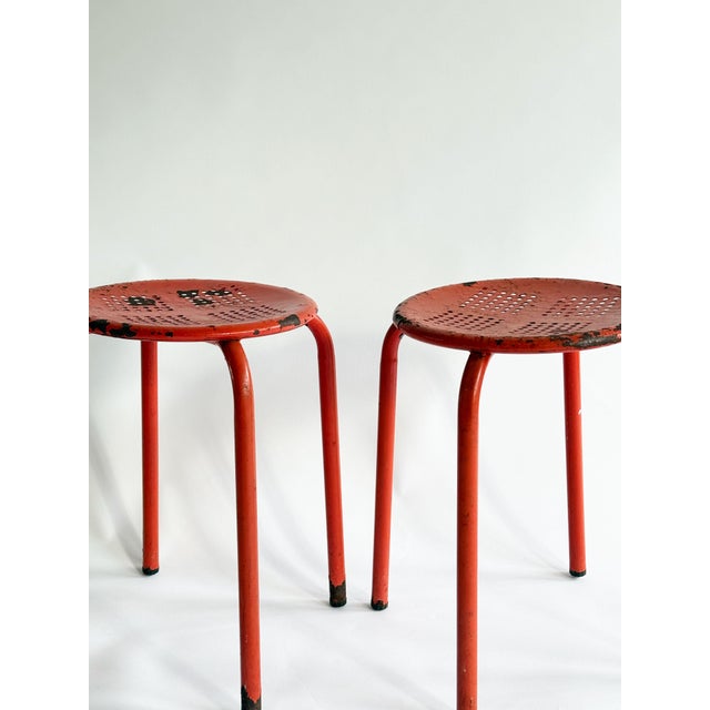 Vintage Industrial Stool, France, 1950s For Sale - Image 4 of 6