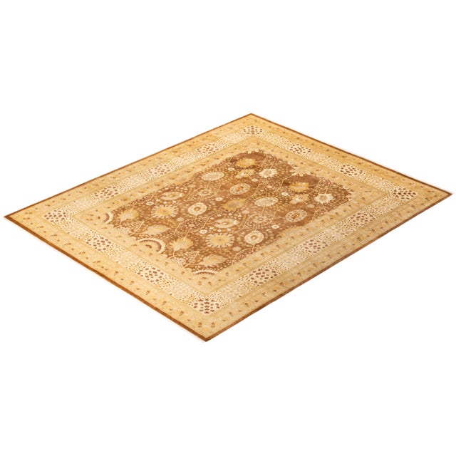 Yellow Mogul, One-of-a-Kind Hand-Knotted Area Rug - Yellow, 8' 3" x 10' 2" For Sale - Image 8 of 8