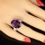 Dazzling oval Amethyst, 12.8 carats, set in 4 prong engraved Sterling Silver ring in perfect for all occaisions. This...
