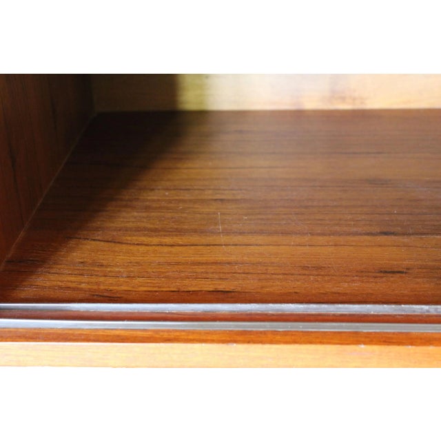 1950s Scandinavian Teak & Brass Sideboard, 1950s For Sale - Image 5 of 16