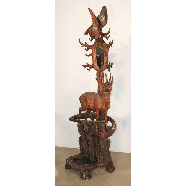 19th Century Black Forest Carved Hall Tree For Sale In Dallas - Image 6 of 10