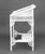 Wood Vintage White Wicker Desk For Sale - Image 7 of 8