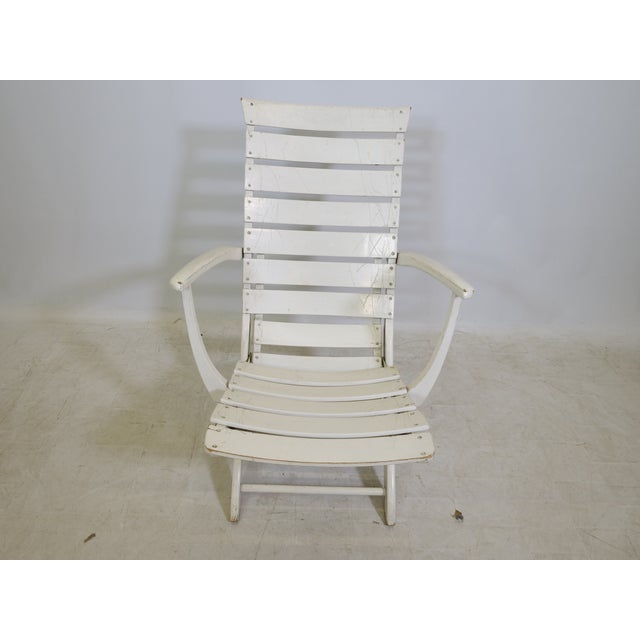 Mid-Century Wooden Riviera Deck Chair from Triconfort, 1970s For Sale - Image 9 of 16
