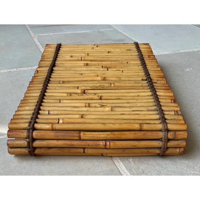 Mid 20th-Century Bamboo Curved Scrolled Arm Plant Stand / Riser For Sale - Image 10 of 18