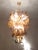 Multicolors Italian Chandelier Poliedro Murano Glass Rare Color very rare amber eand fume colors Metal frame in matter...