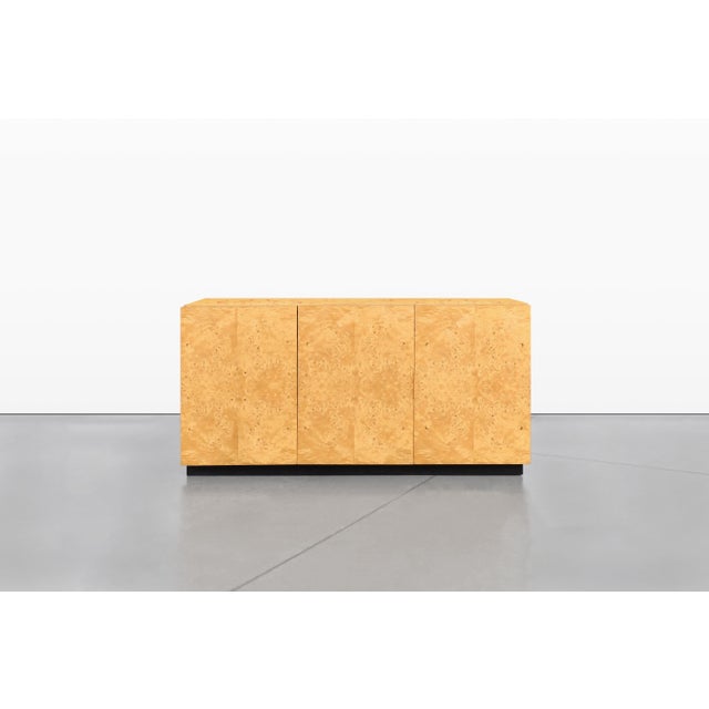 Wood Vintage Burl Wood Credenza by Arthur Umanoff for Dillingham For Sale - Image 7 of 13
