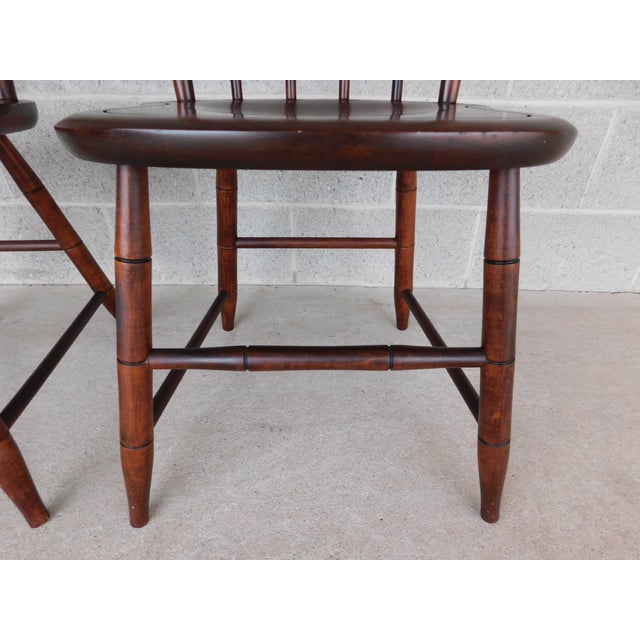 Wood L Hitchcock Maple Stenciled Arrow Back Chairs - a Pair For Sale - Image 7 of 12