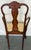 Antique Dutch Marquetry Mahogany Open Armchair With Bird & Floral Inlay, Late 19th Century For Sale - Image 4 of 12
