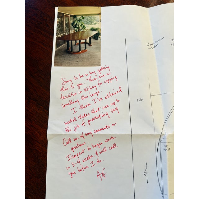 Custom Alf Sharp Dining Table With 3 Leaves For Sale - Image 15 of 16