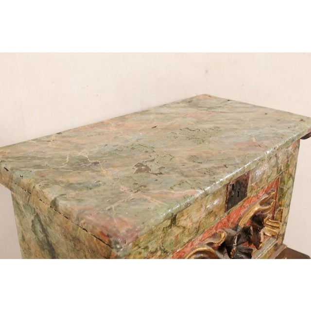 18th Century Venetian Wood Box with Original Finish For Sale - Image 9 of 12