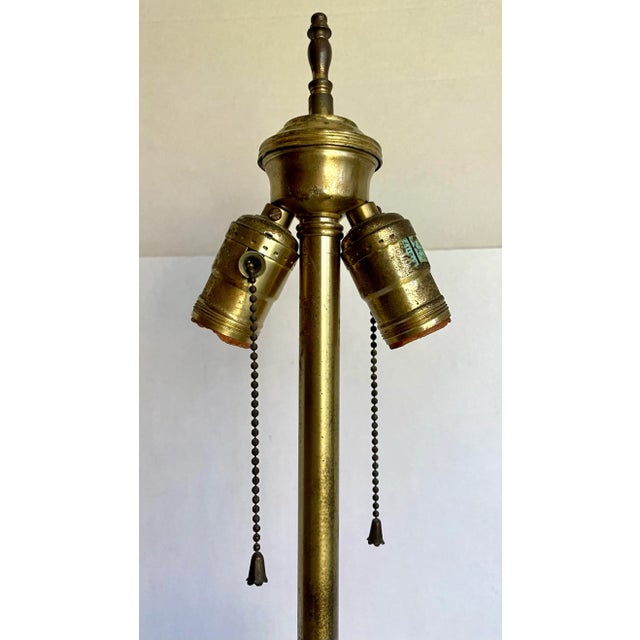 Gold Vintage Murano Glass Gold Swirl Table Lamp Attributed to Dino Martens For Sale - Image 8 of 11