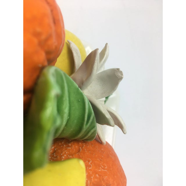 Ceramic 1950s Vintage Italian Fruit Bowl For Sale - Image 7 of 12