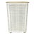 1960s Vintage Boho Chic Coastal Americana Extra Tall Wicker Hamper For Sale