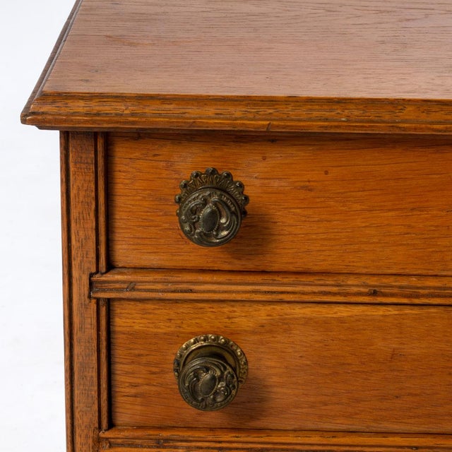 Antique Oak Spool Cabinet For Sale - Image 4 of 13