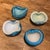 Curated Collection of Murano Art Glass Bowls by Alfredo Barbini in Shades of Blue Set of 4 For Sale - Image 11 of 12
