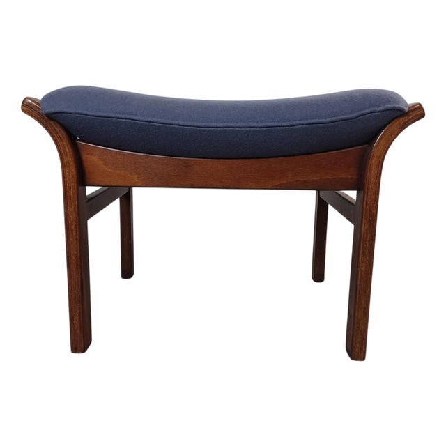 Refinished Danish Footstool, 1970s For Sale