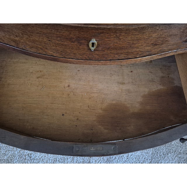 Late 19th-Century Victorian Hand-Carved Oak Buffet With a Beveled Mirror For Sale - Image 11 of 15