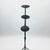 Hand Forged Iron Candelabra Set of 3 (93-113cm) Antique Copper Finish Slender Stem with Compact Arched Base For Sale - Image 4 of 6