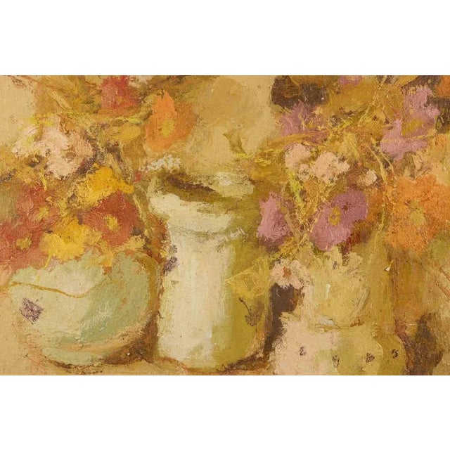 Modern Franco Marzilli, Still Life, Oil Painting, 1970s For Sale - Image 3 of 6
