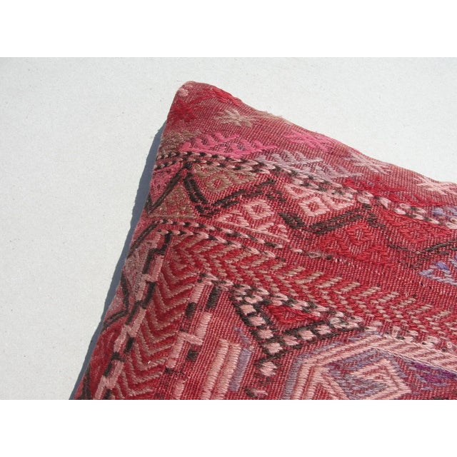 Vintage Kilim Rug Pillow Cover For Sale - Image 10 of 12