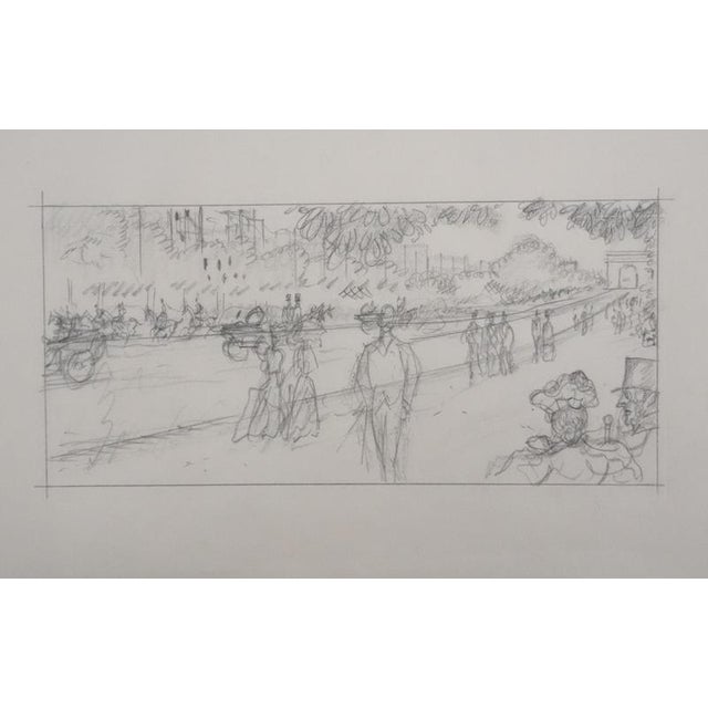 Jean-Emile Laboureur, Avenue du bois, Pencil For Sale - Image 7 of 7